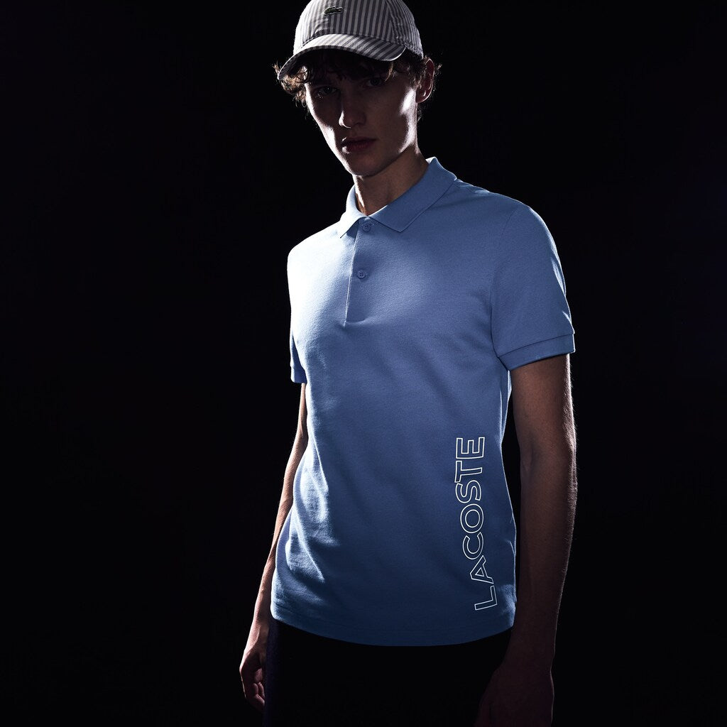 -Branded Cotton Polo Shirt | Lacoste Mens