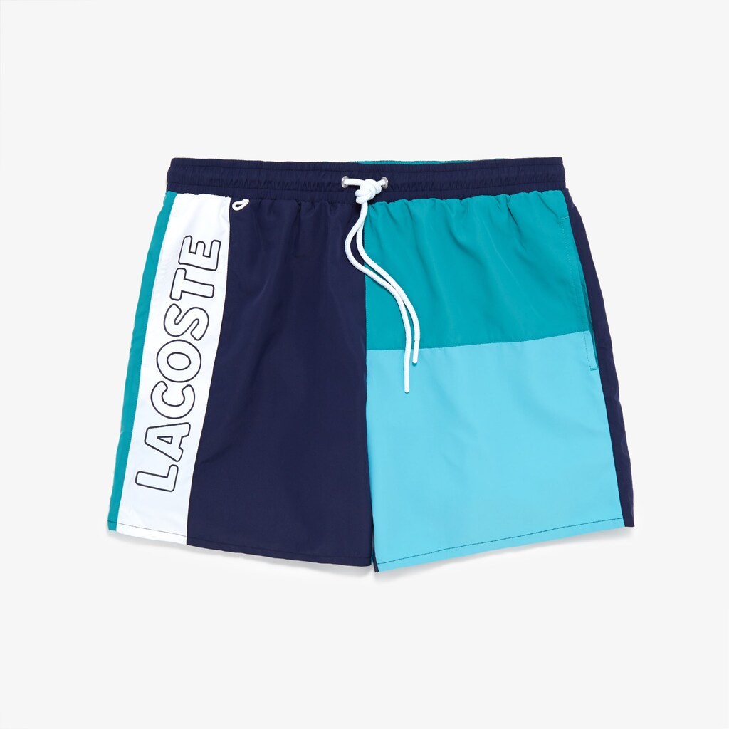 Colorblocked Light Quick-Dry Swim Shorts | Lacoste Mens