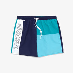 Colorblocked Light Quick-Dry Swim Shorts | Lacoste Mens