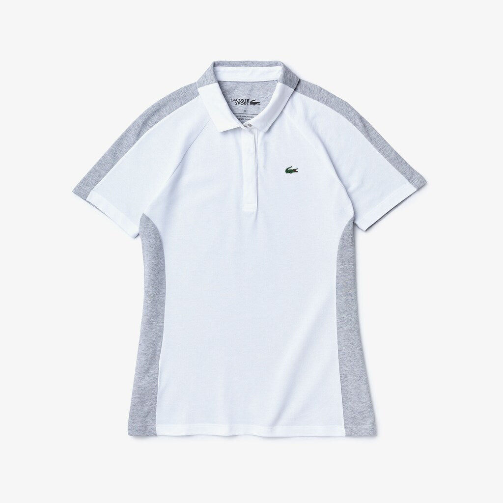 Wo  SPORT Two-Tone Stretch Cotton Piqué Golf Polo Shirt | Lacoste Womens