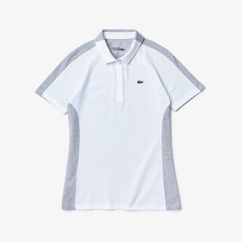 Wo  SPORT Two-Tone Stretch Cotton Piqué Golf Polo Shirt | Lacoste Womens