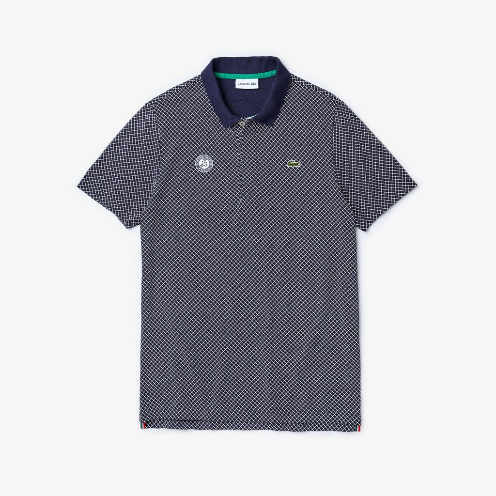 SPORT Roland Garros Print Cotton Polo Shirt | Lacoste Mens