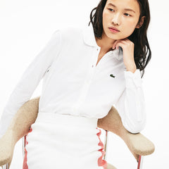 Wo  Soft Cotton Oxford Style Polo Shirt | Lacoste Womens