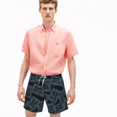 Postcard Print Quick-Dry Swim Trunks | Lacoste Mens