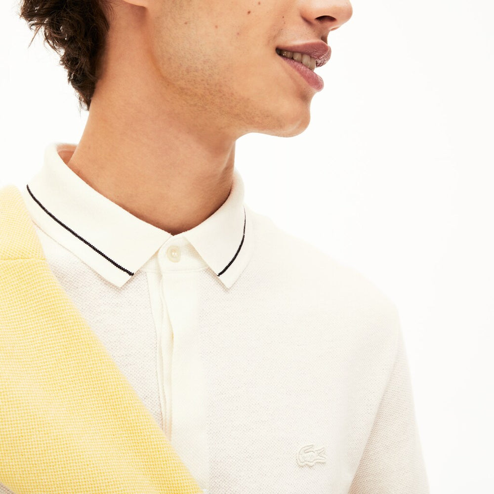 Regular Fit Linen-Blend Polo Shirt | Lacoste Mens