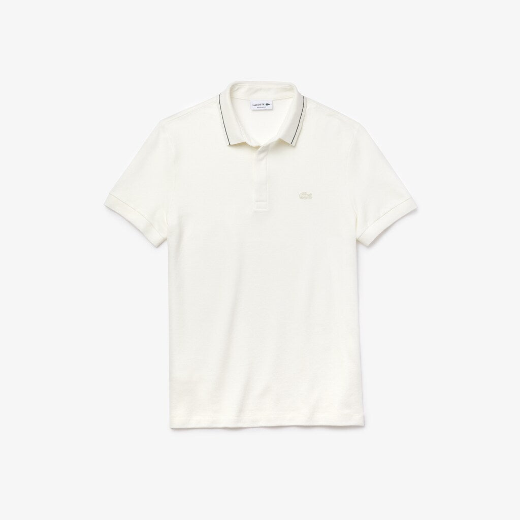 Regular Fit Linen-Blend Polo Shirt | Lacoste Mens