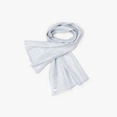 Wo  Pinstriped Cotton-Linen Scarf | Lacoste Mens