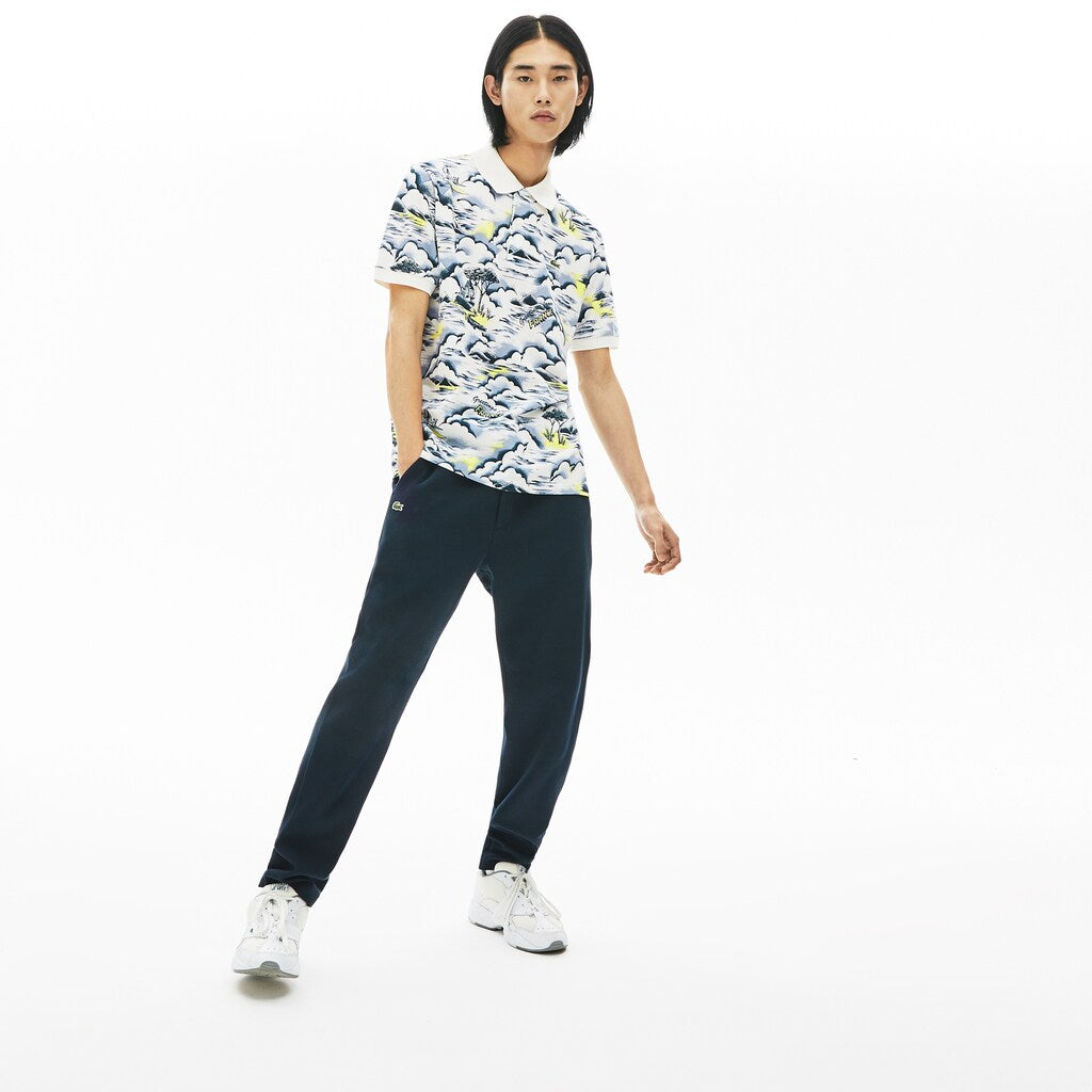 Print Cotton Piqué Classic Fit Polo Shirt | Lacoste Mens