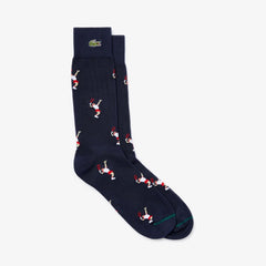 Unisex LIVE Tennis Player Pattern Socks | Lacoste Mens