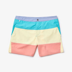 Striped Colorblock Quick-Dry Swim Shorts | Lacoste Mens