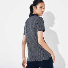 Wo  SPORT Roland Garros Printed Cotton Polo Shirt | Lacoste Womens