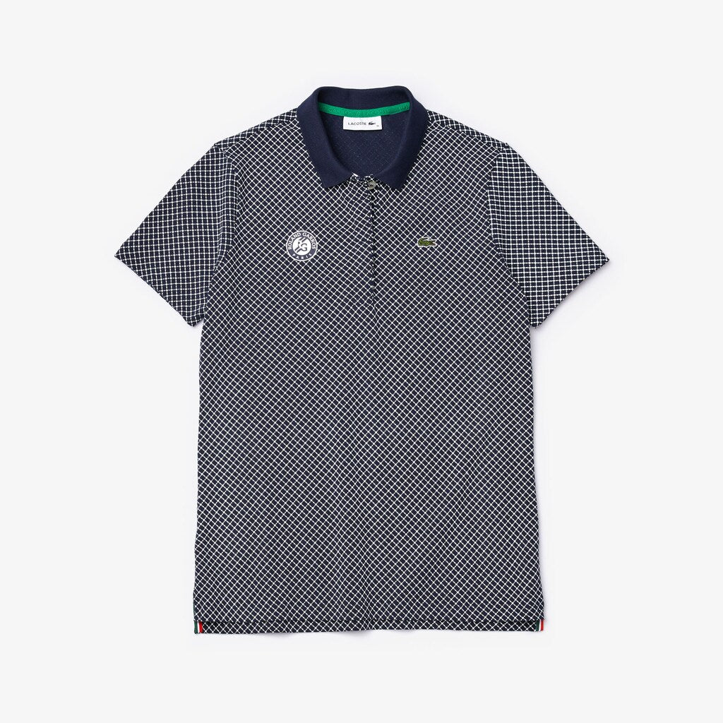 Wo  SPORT Roland Garros Printed Cotton Polo Shirt | Lacoste Womens