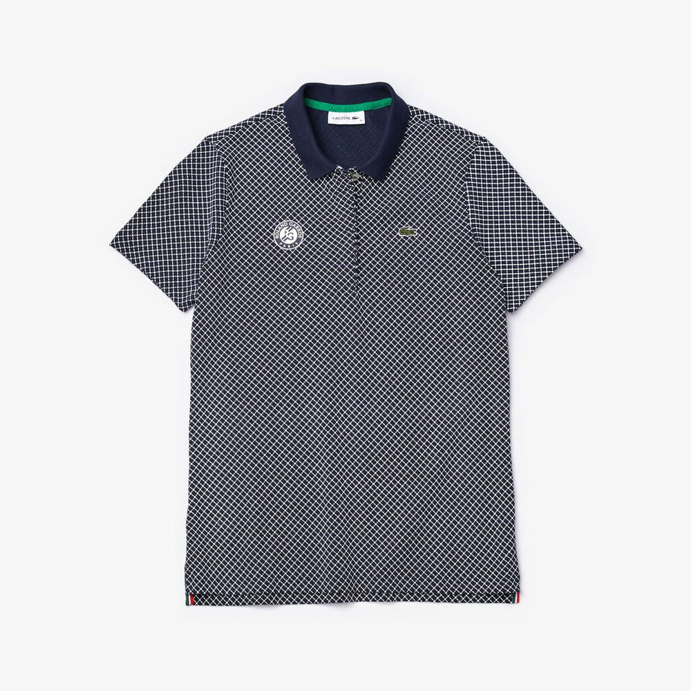 Wo  SPORT Roland Garros Printed Cotton Polo Shirt | Lacoste Womens