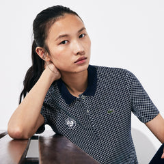 Wo  SPORT Roland Garros Printed Cotton Polo Shirt | Lacoste Womens