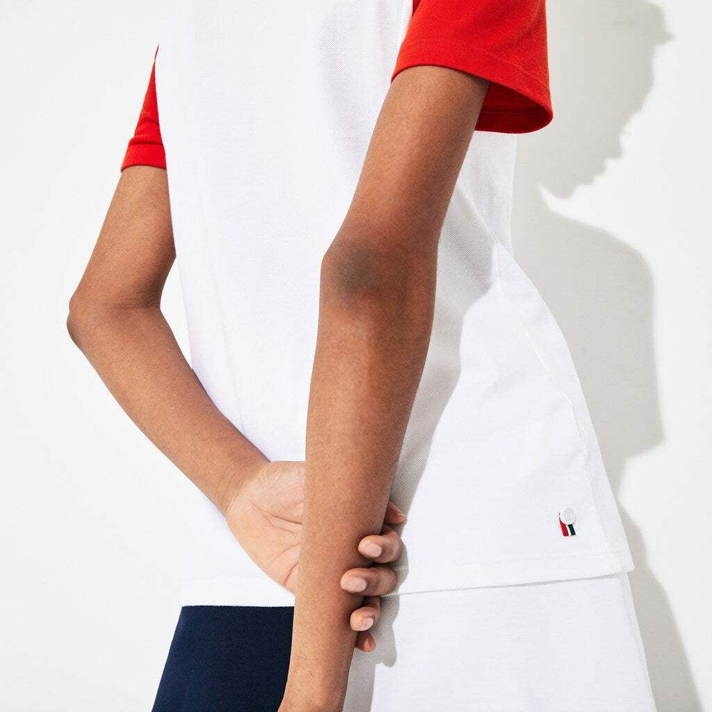 Wo  SPORT Roland Garros Color-Block Polo Shirt | Lacoste Womens