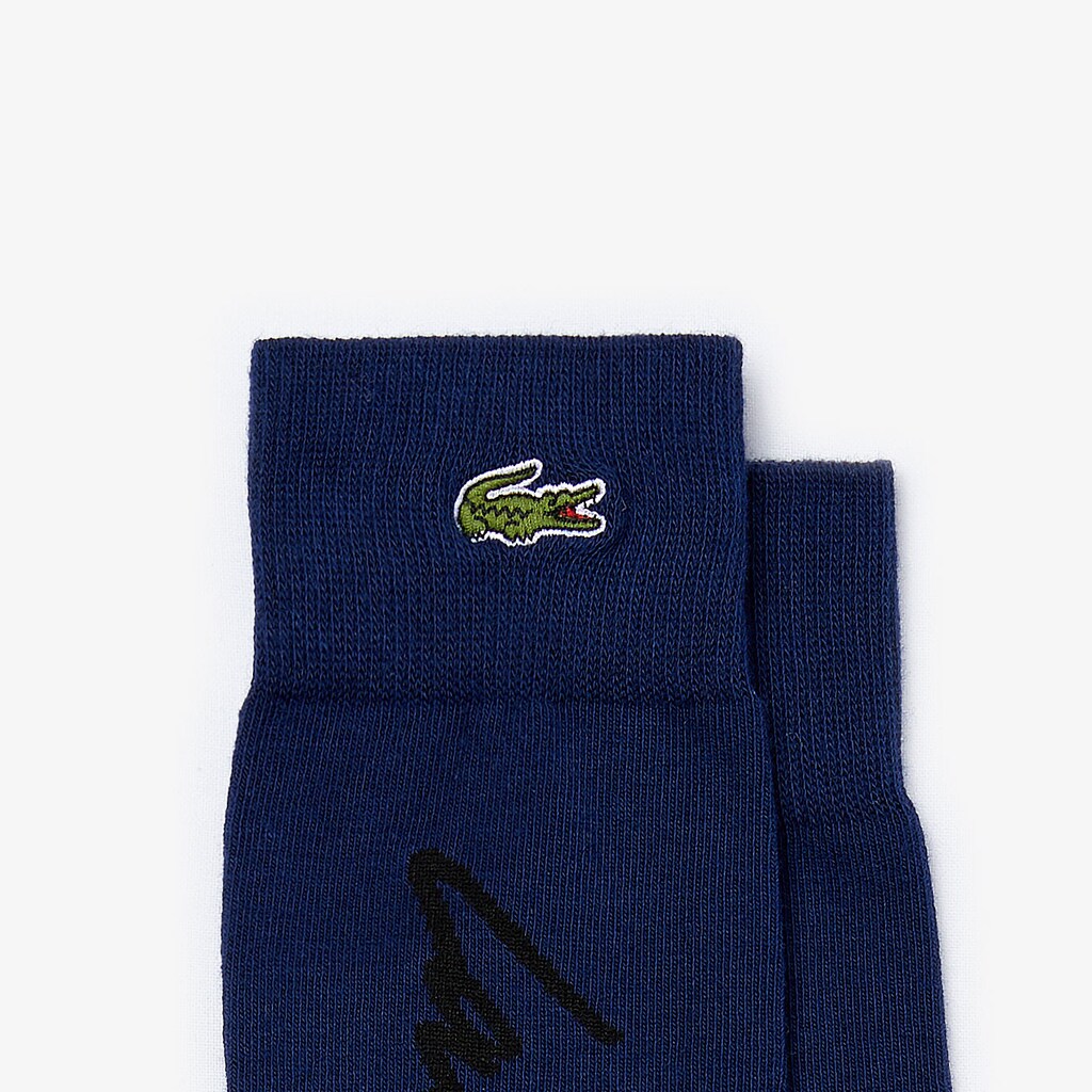 Unisex LIVE Signature Print Socks | Lacoste Mens