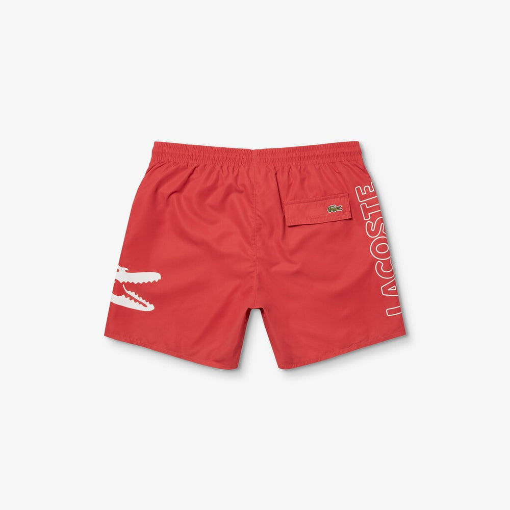 Oversized Crocodile Print Light Quick-Dry Swim Shorts | Lacoste Mens