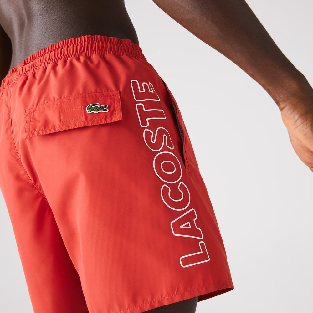 Oversized Crocodile Print Light Quick-Dry Swim Shorts | Lacoste Mens