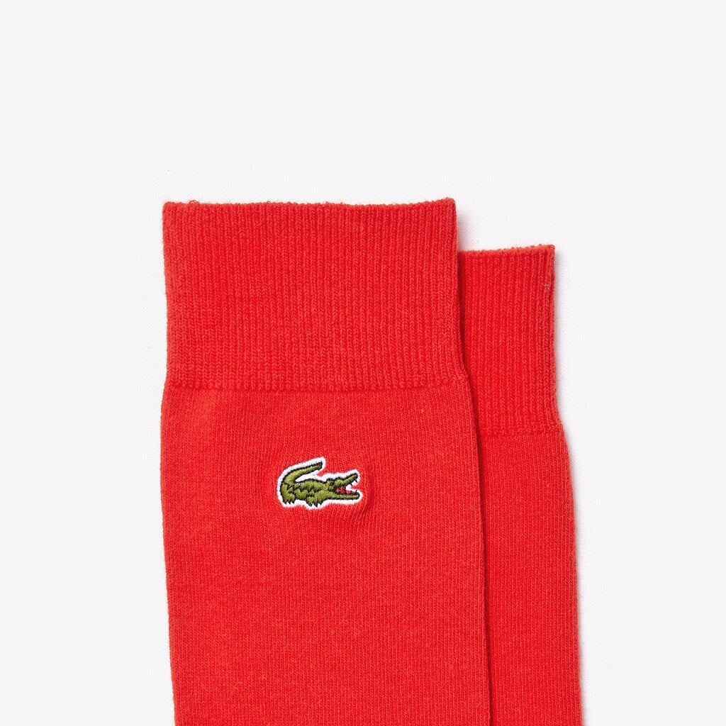 Embroidered Crocodile Cotton Blend Socks | Lacoste Mens