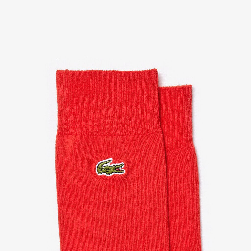 Embroidered Crocodile Cotton Blend Socks | Lacoste Mens