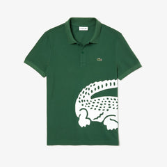 Oversized Crocodile Print Polo Shirt | Lacoste Mens