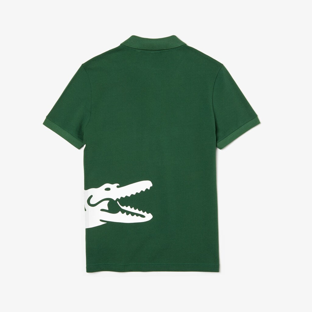 Oversized Crocodile Print Polo Shirt | Lacoste Mens