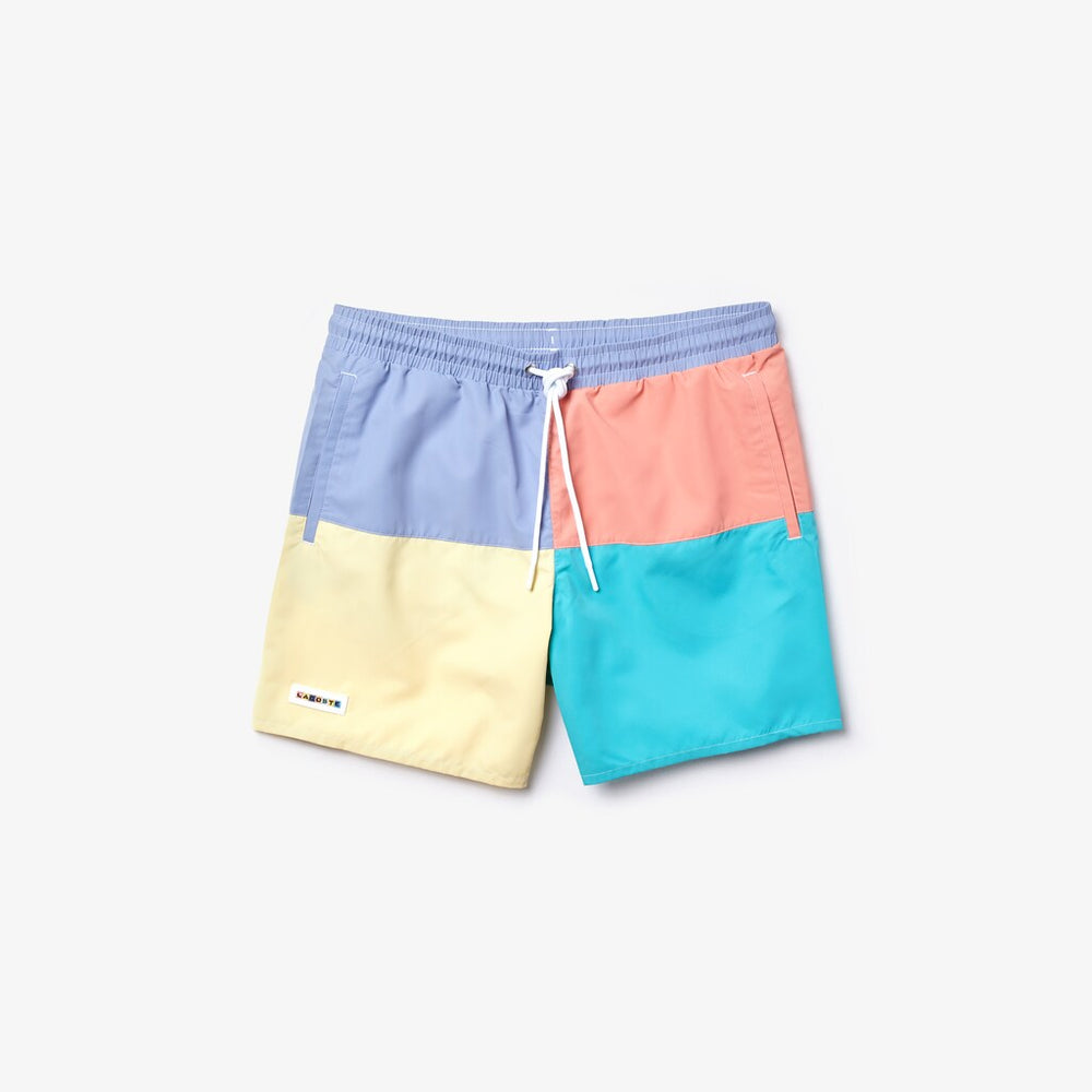 Colorblock Quick-Dry Swim Shorts | Lacoste Mens