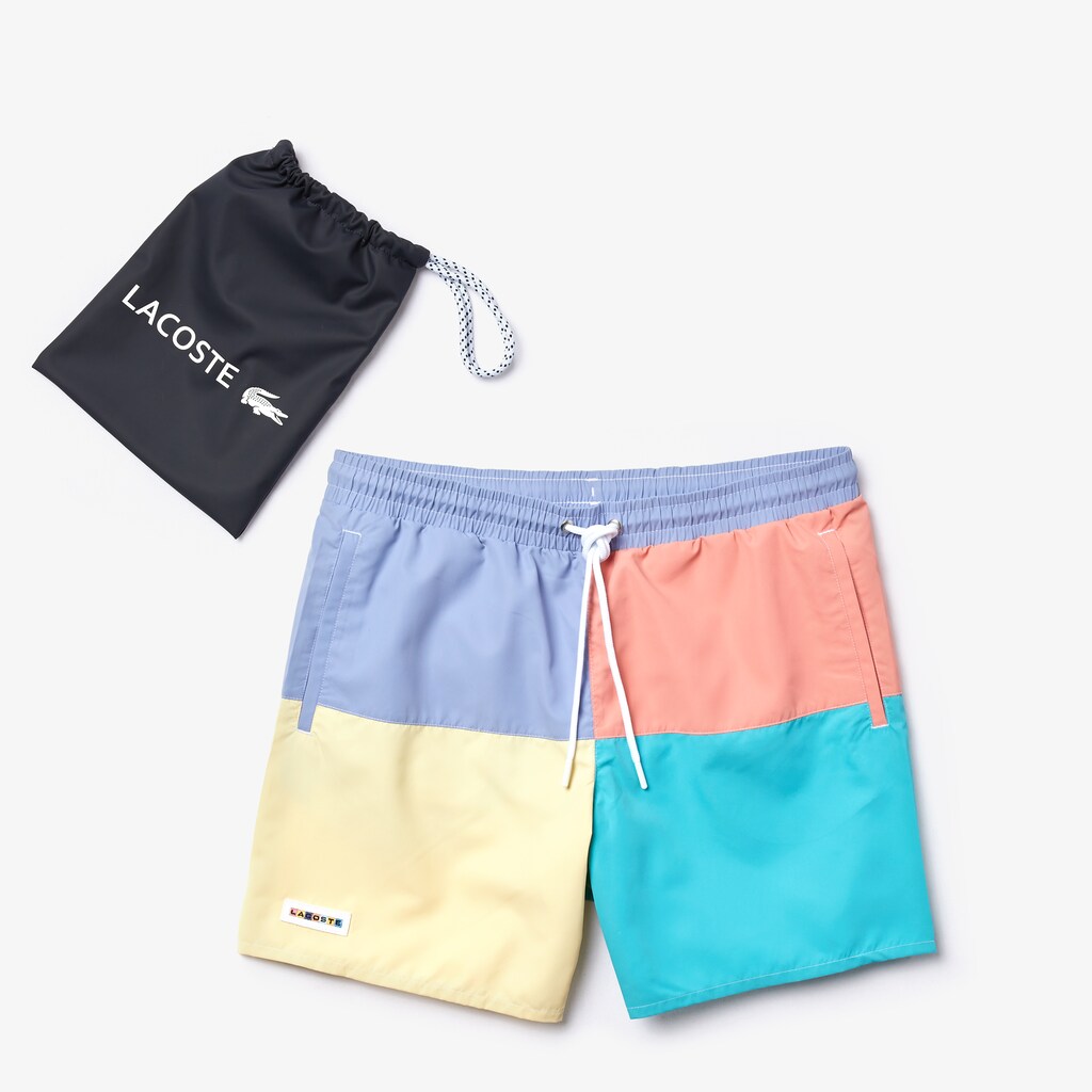 Colorblock Quick-Dry Swim Shorts | Lacoste Mens