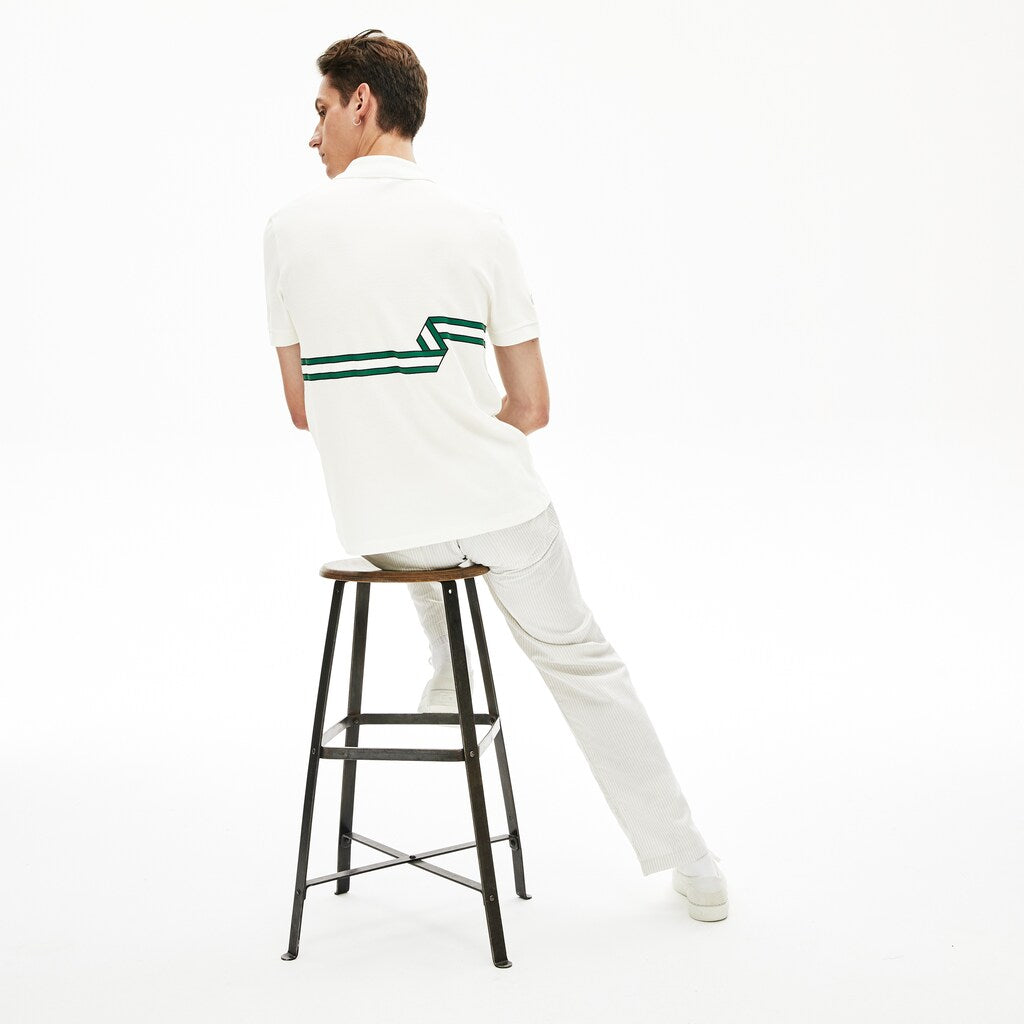 Stripe Print Polo Shirt | Lacoste Mens