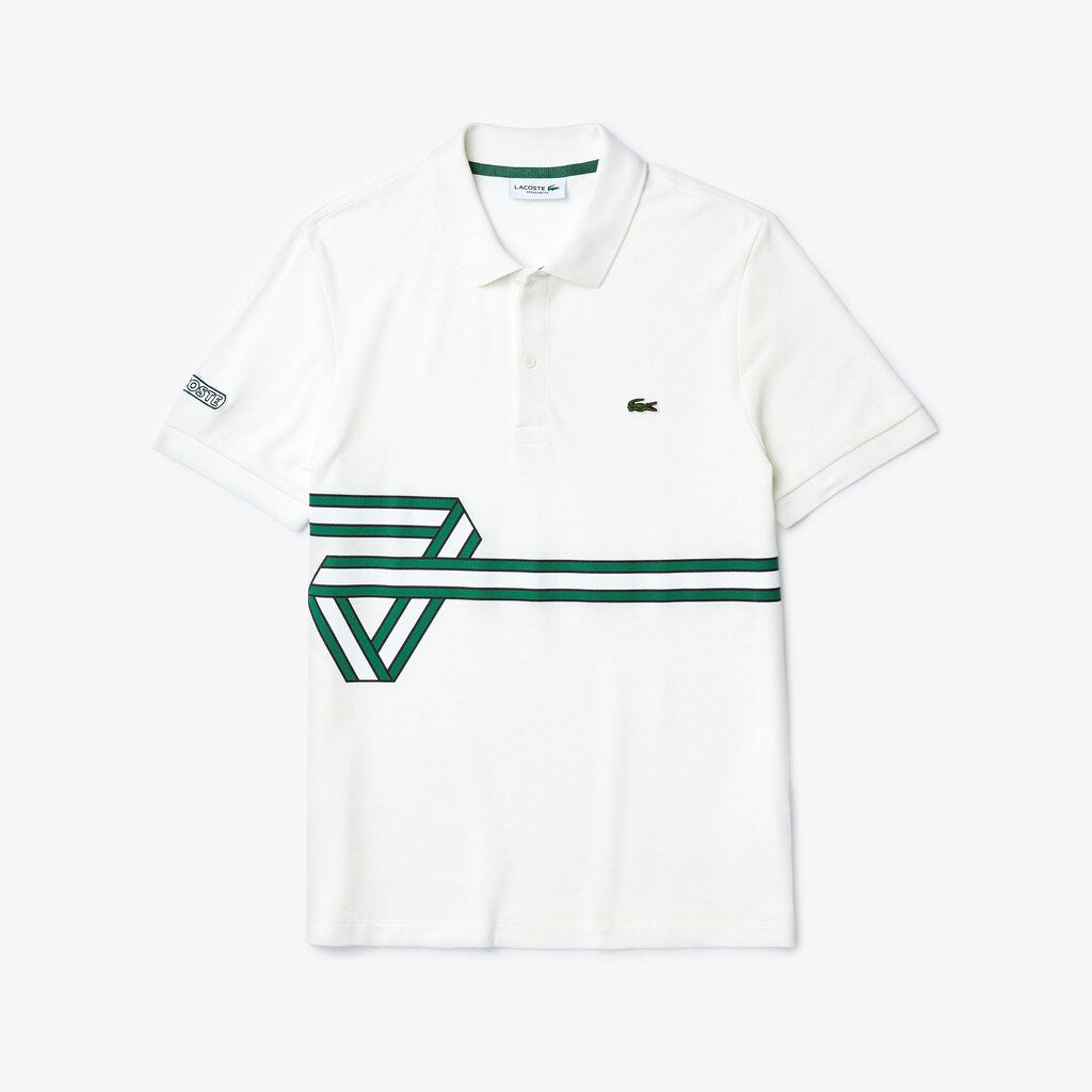 Stripe Print Polo Shirt | Lacoste Mens