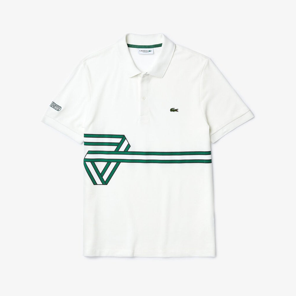Stripe Print Polo Shirt | Lacoste Mens