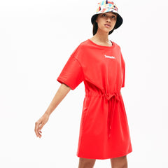 Wo  Signature Cotton Fleece T-shirt Dress | Lacoste Womens