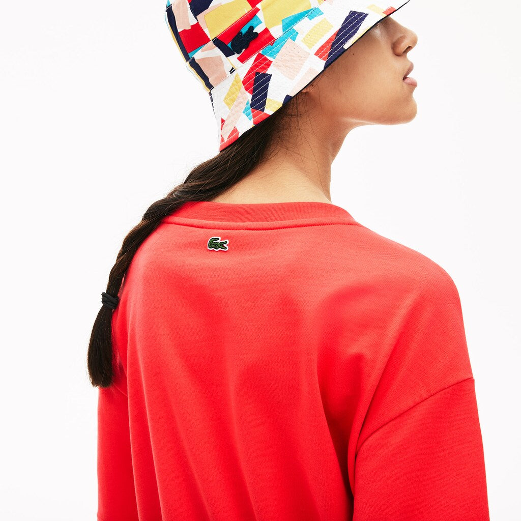 Wo  Signature Cotton Fleece T-shirt Dress | Lacoste Womens