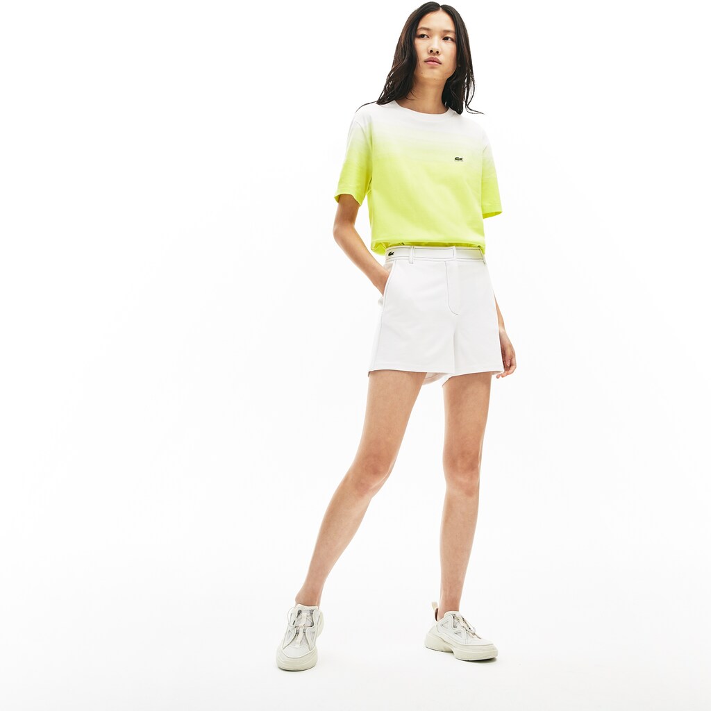 Wo  Made in France Contrast Stitching Shorts | Lacoste Womens
