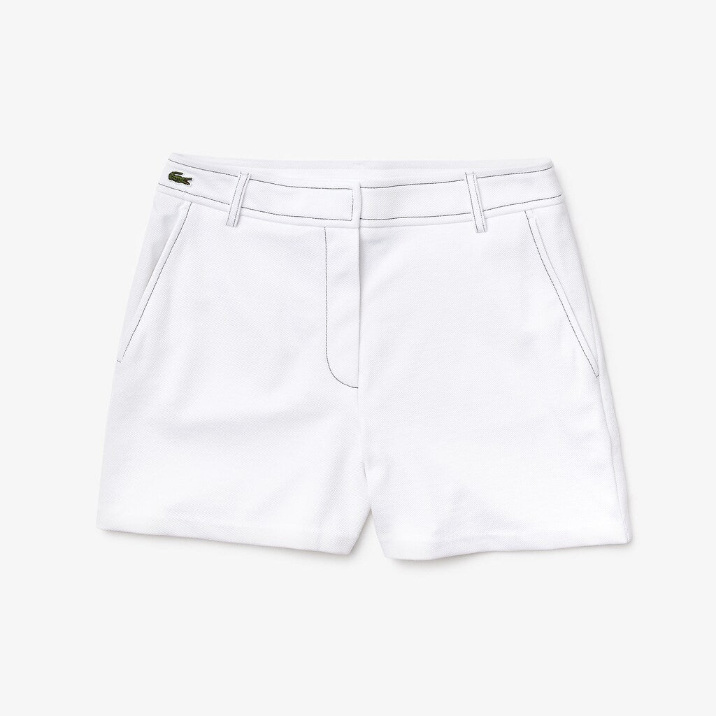 Wo  Made in France Contrast Stitching Shorts | Lacoste Womens