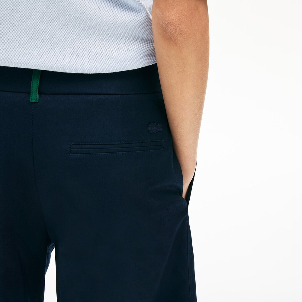 Wo  Wide Cropped Cotton Pants | Lacoste Womens
