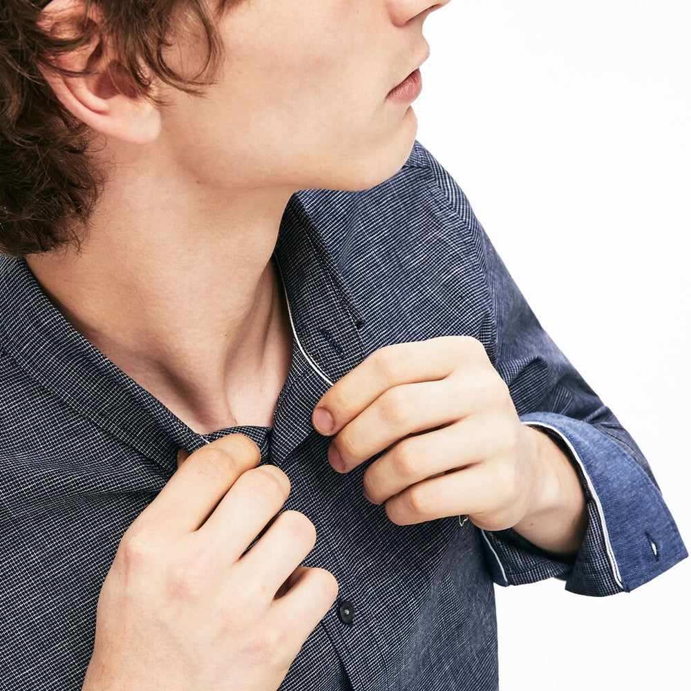 Checkered Cotton Shirt | Lacoste Mens
