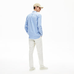 Regular Fit Cotton and Silk Shirt | Lacoste Mens