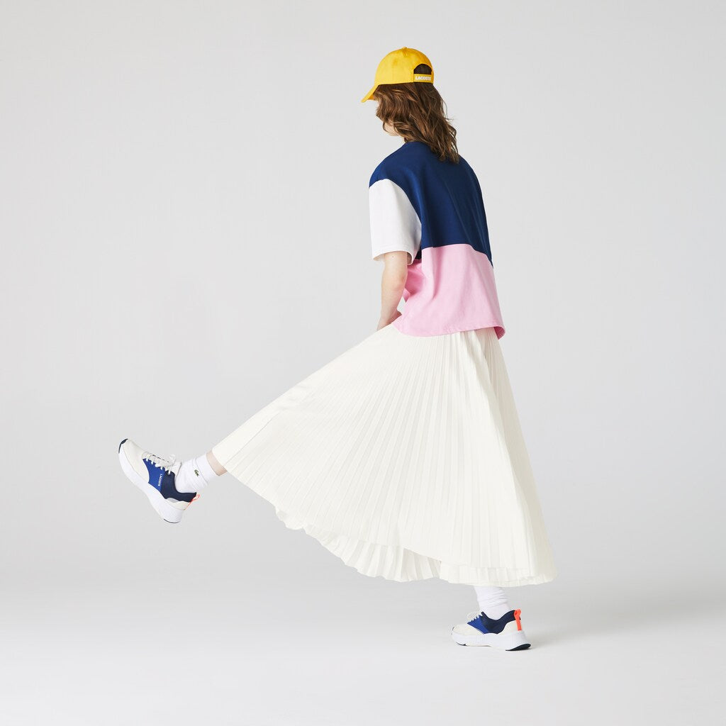 Wo  Branded Elasticised Pleated Skirt | Lacoste Womens