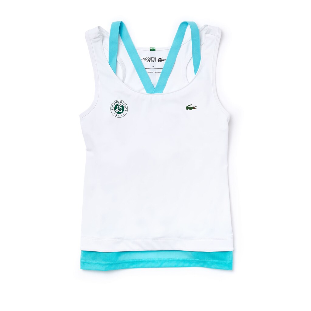 Wo  SPORT Roland Garros Performance Tank Top | Lacoste Womens