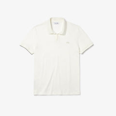 Tunisian Collar Linen And Cotton Regular Fit Polo Shirt | Lacoste Mens