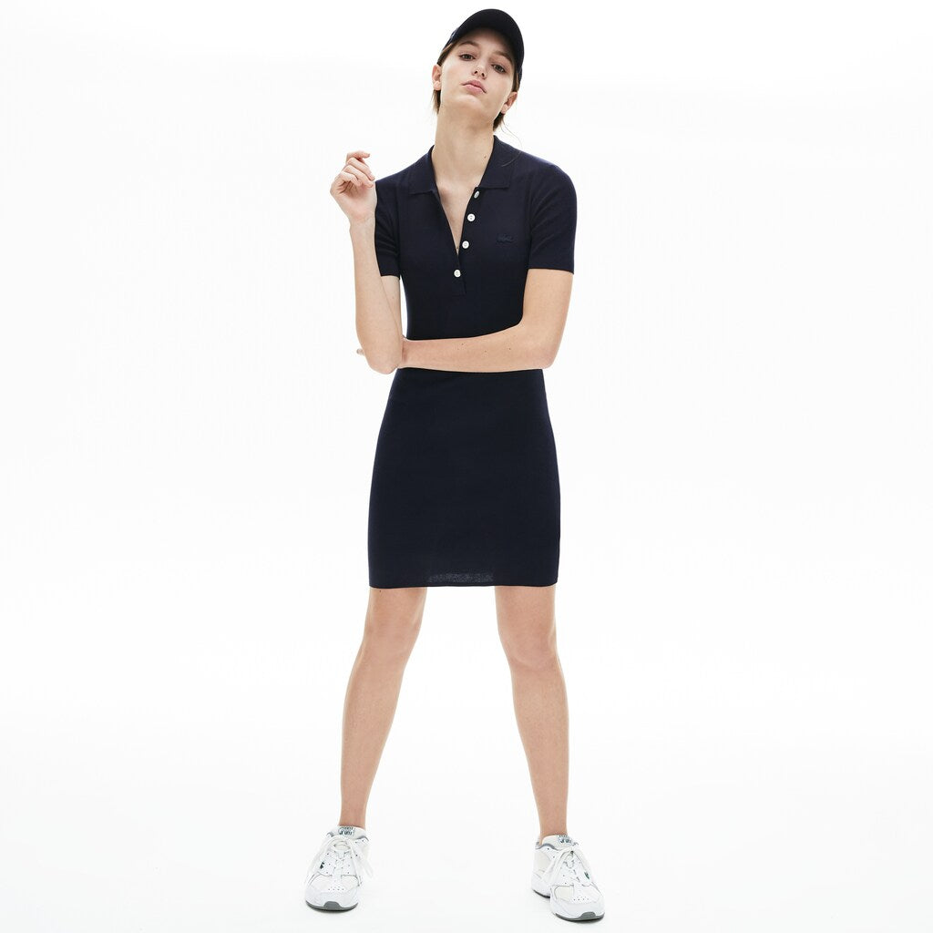 Wo  Knit Polo Dress | Lacoste Womens