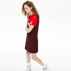 Wo  Color-Blocked Stretch Cotton Polo Dress | Lacoste Womens