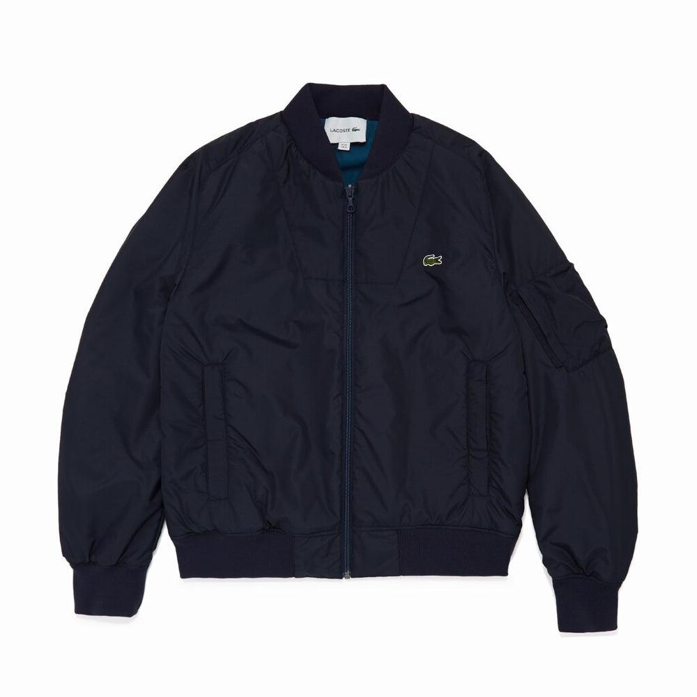 Reversible Quilted Solid Or Colourblock Bomber Jacket | Lacoste Mens