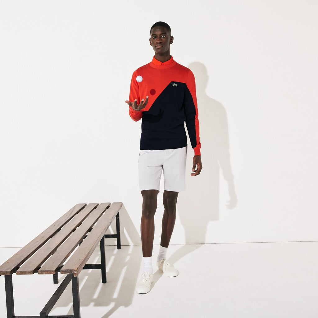 SPORT Breathable Knit Crew Neck Golf Sweater | Lacoste Mens