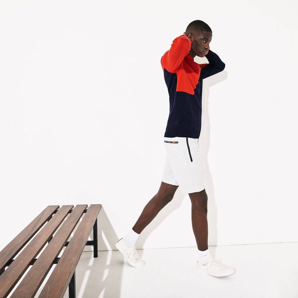 SPORT Breathable Knit Crew Neck Golf Sweater | Lacoste Mens