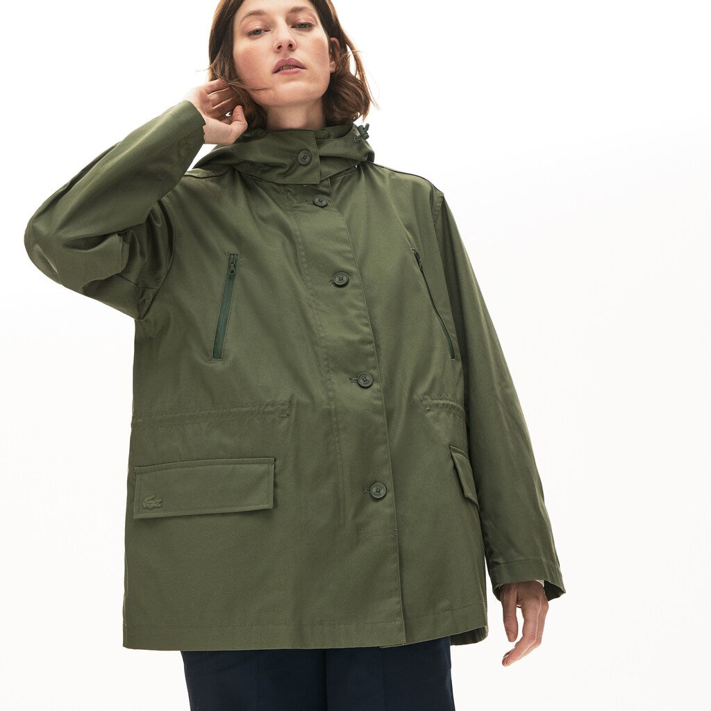 Wo  Flared Water-Resistant Parka | Lacoste Womens