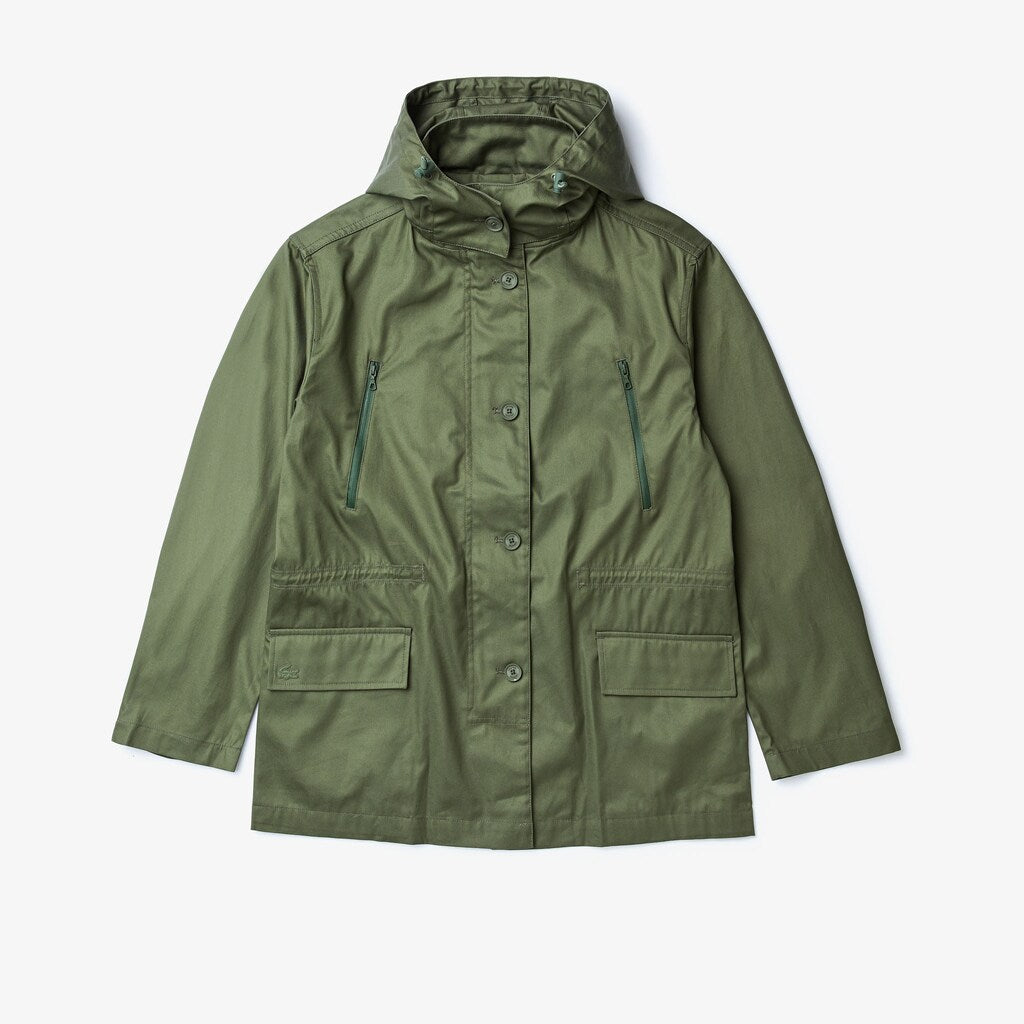 Wo  Flared Water-Resistant Parka | Lacoste Womens