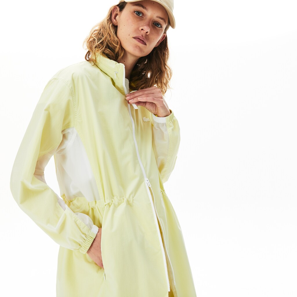 Wo  Water-Resistant Long Nylon Parka | Lacoste Womens