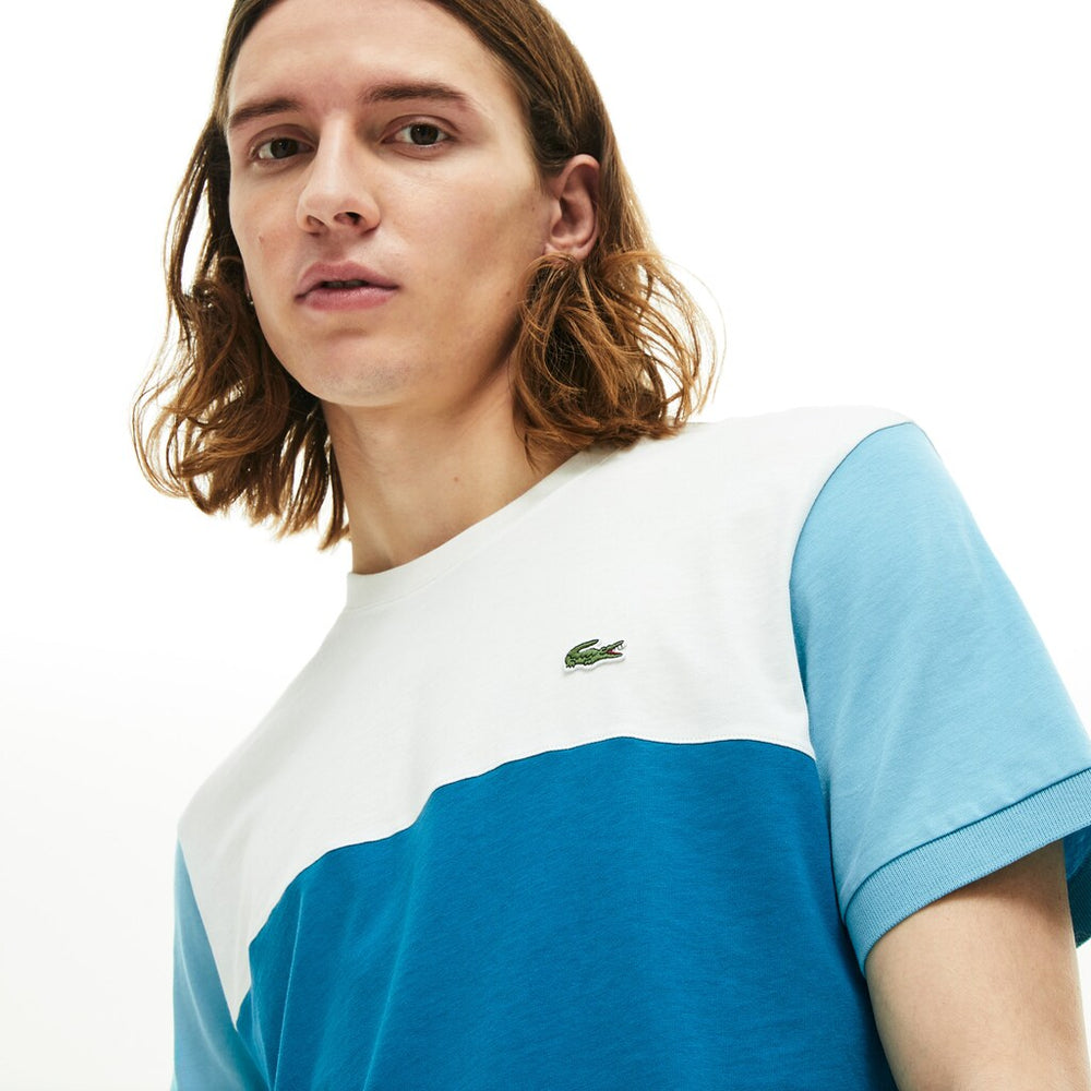 Colorblock Regular Fit Cotton Jersey T-shirt | Lacoste Mens